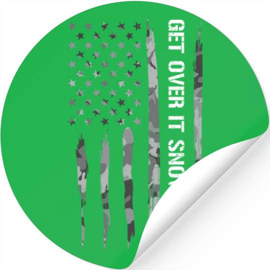 Get Over It Snowflake Stickers