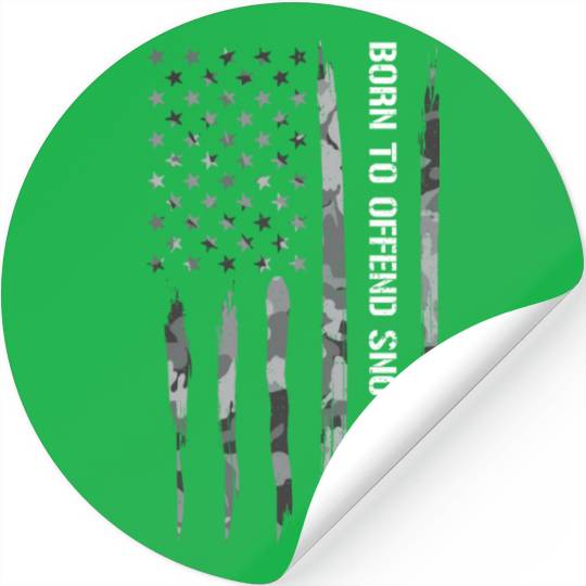 Born To Offend Snowflakes Stickers