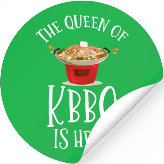Korean BBQ, korean band, korean show Stickers