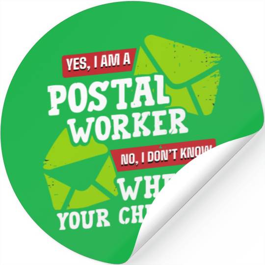 Postal Worker, postal worker, mailman, postman Stickers