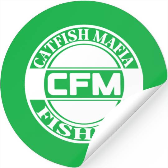 Catfish fishing Stickers design