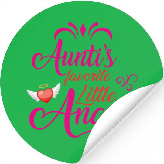 Aunti's Favorite Little Angel Stickers