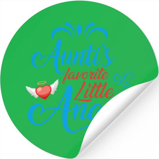 Aunti's Favorite Little Angel 02 Stickers