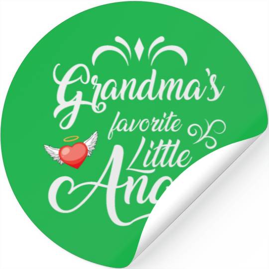 Grandma's Favorite Little Angel Stickers