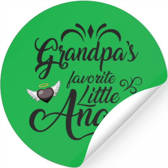 Grandpa's Favorite Little Angel Stickers