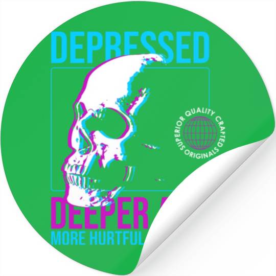 Depressed Streetwear Stickers