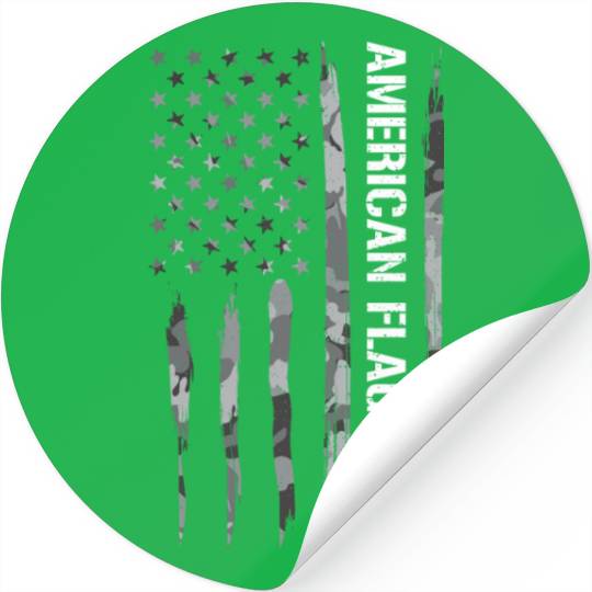 American Flag Irish Stickers