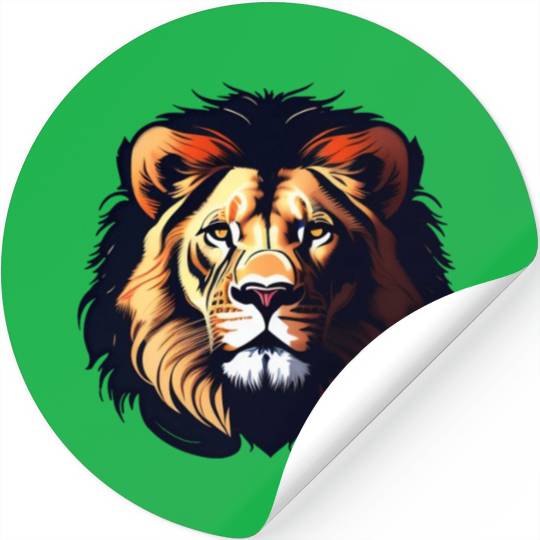 Wild Lion Stickers