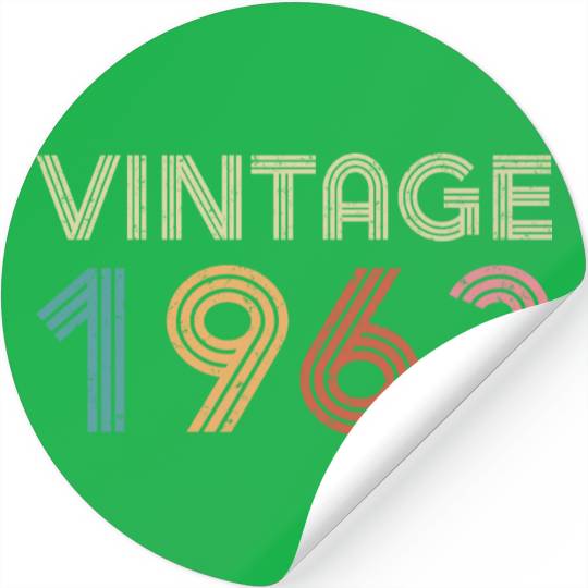 60th Birthday - Vintage 1963 Stickers