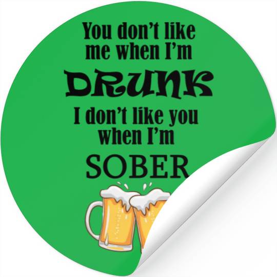 Drunk and Sober Stickers