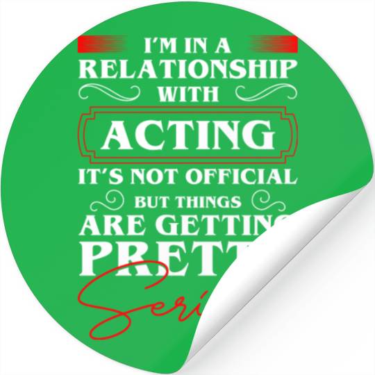 Actor Rehearsal Make-Up Drama Club Stickers