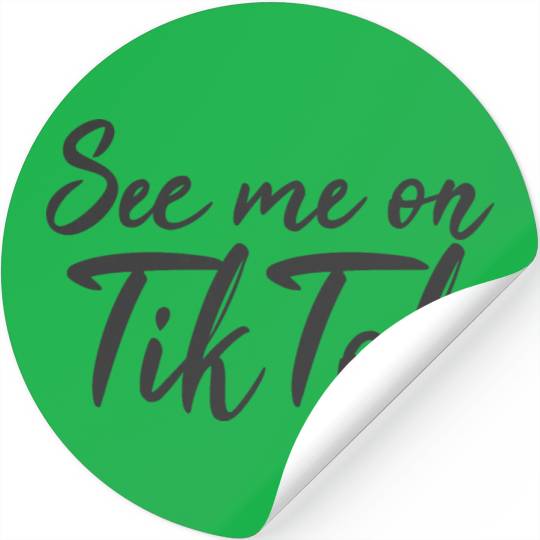 See me on TikTok Stickers