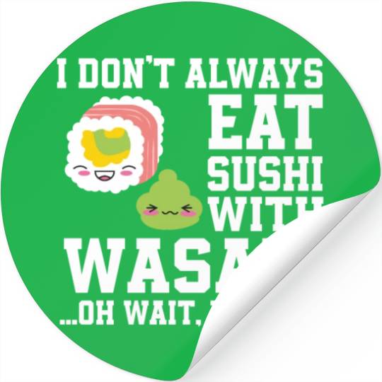 Sushi And Wasabi Stickers