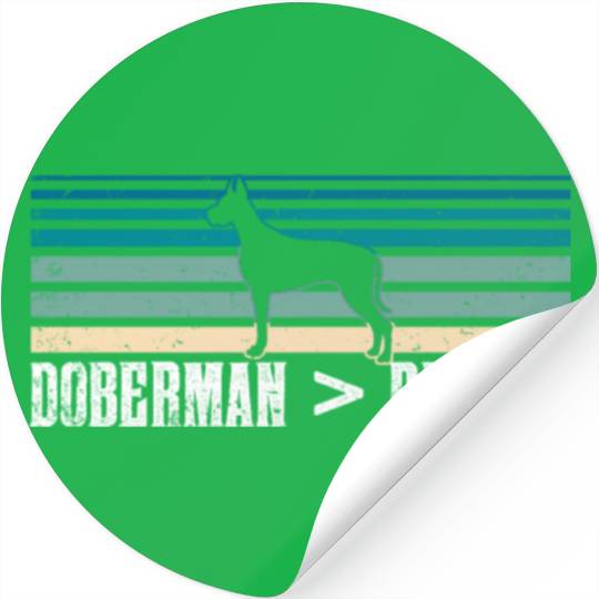 Doberman > People Lover Puppy Dog Pet Stickers