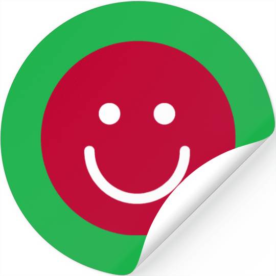 Flag of Japan with Smile face Stickers