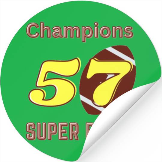 Super Bowl 57 champions Classic Stickers
