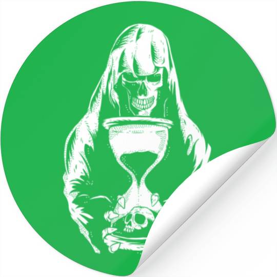Death Grim Reaper Hourglass Heavy & Death Metal Stickers