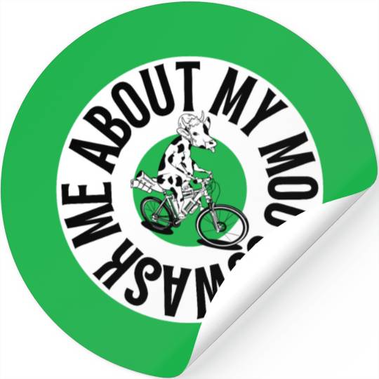 Ask Me About My Moo Cow Stickers