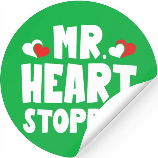 Mr Heart Stopper Funny Boyfriend Valentine's Day Stickers