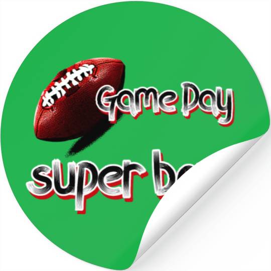 super bowl sunday Stickers