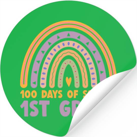 100 Days Of School 1ST Grade Stickers