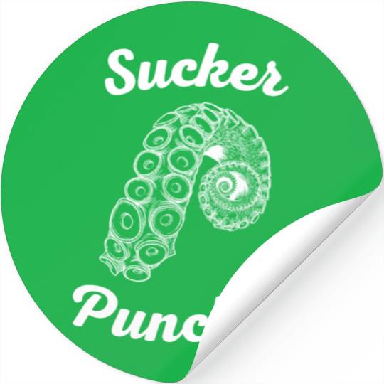 Octopus Sucker Punched Stickers