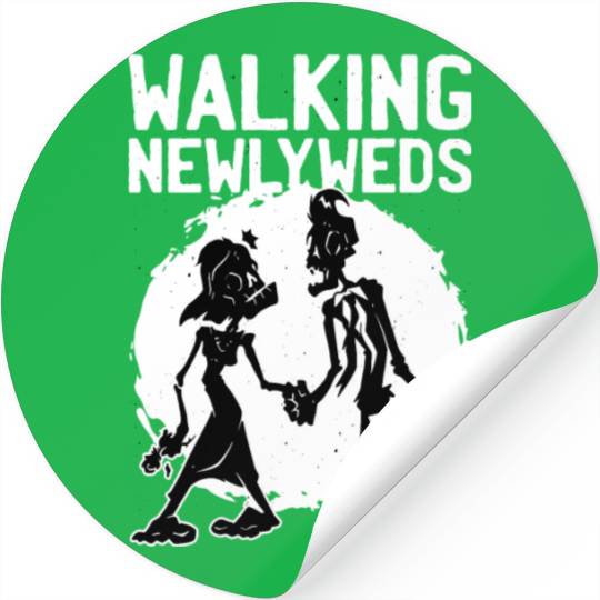 Zombie ghost couple Zombie ghost couple inspiratio Stickers