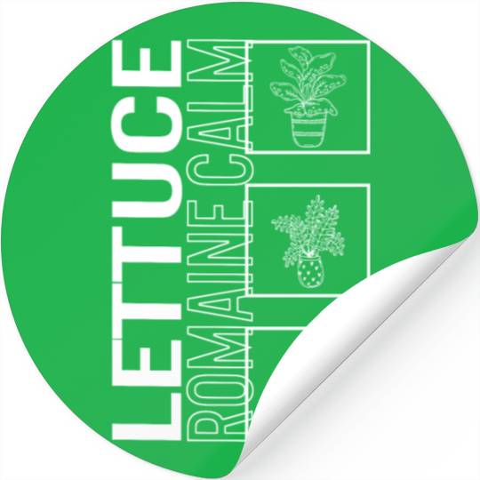 Lettuce Romaine Calm, Garden Plant Gardening Stickers