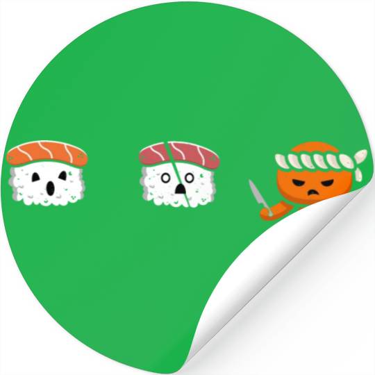 Sushi Ninja Attack Stickers