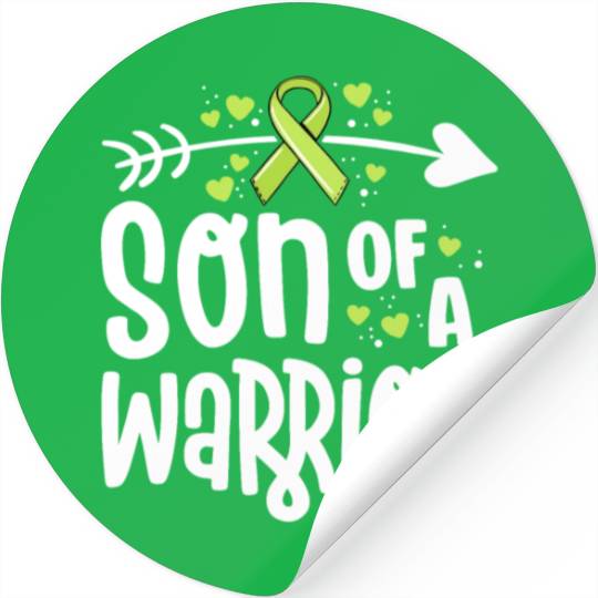 Son Of A Warrior Lymphoma Cancer Awareness Family Stickers