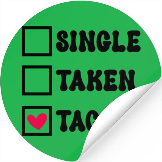 I Love Taco Anti-Valentine, Tacos Are My Valentine Stickers