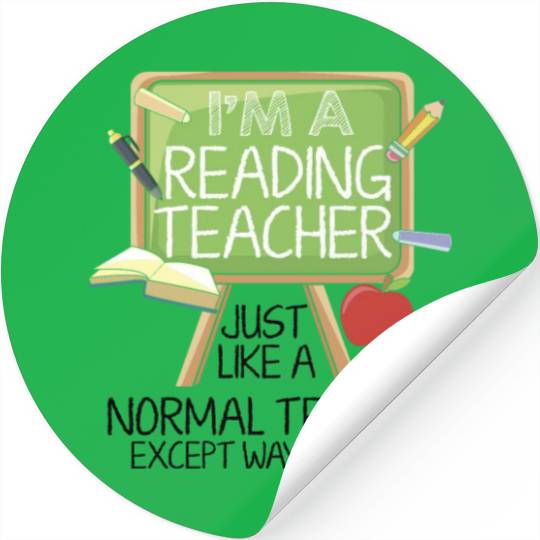 Reading Teacher Stickers