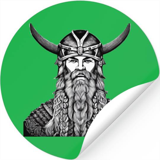 Odin Viking Warrior Valhalla Norman Stickers