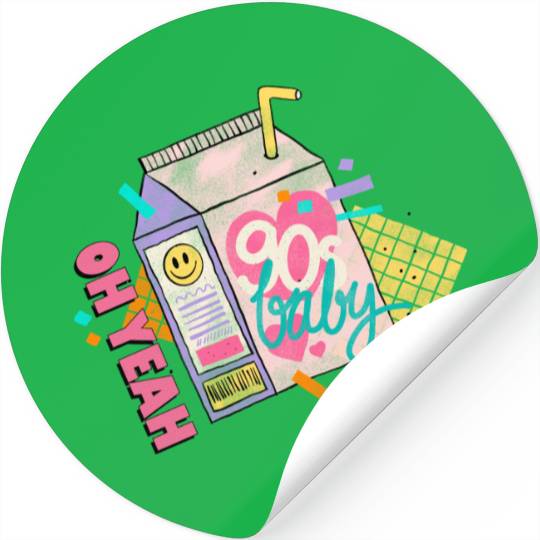 OH YEAH 90s BABY Stickers