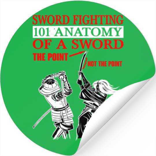 Sword Fighting 101 Anatomy Of A Sword 5 Stickers