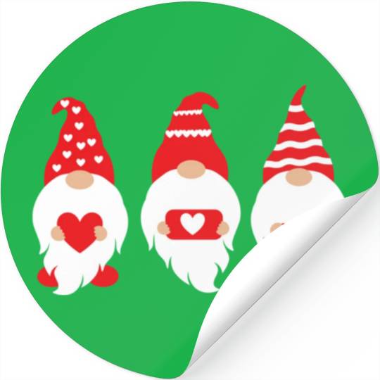 Valentines Gnomes Are My Valentine1918 Stickers