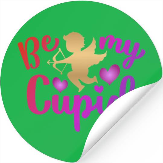 Valentines Sublimation Be My Cupid166 Stickers