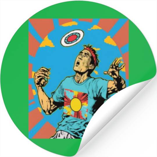 Ultimate Frisbee Retirement Appreciation Pop Art Stickers