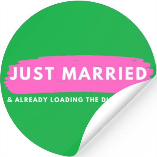Just Married Stickers