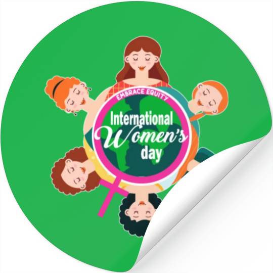 International Women's Day Theme 2023 Embrace Equit Stickers