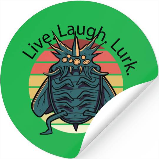 Creepy insect quote Creepy insect quote inspiratio Stickers