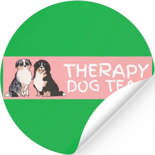 Therapy Dog Team Pet Dog Lover Mental Health Aware Stickers