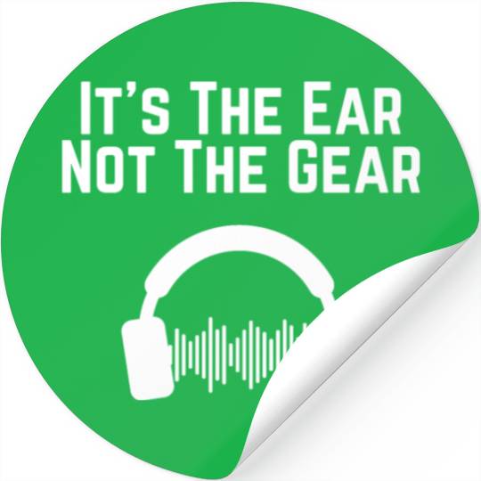 Hilarious Ear Not Gear Composer Musicians Audio Stickers