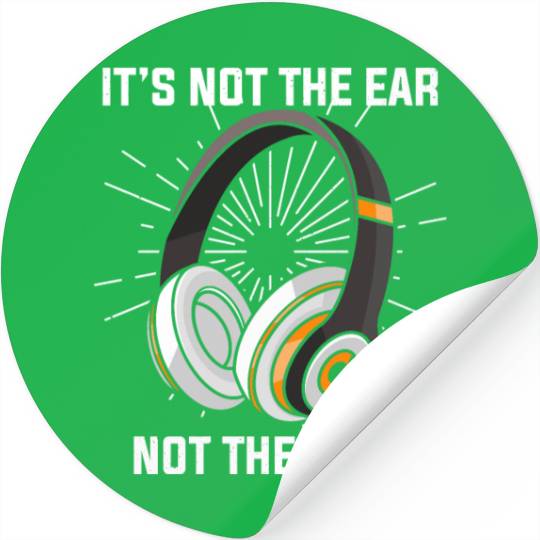 Hilarious Ear Not Gear Composer Musicians Audio Stickers