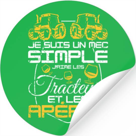 Simple Guy Like Tractor Driver Farmer Stickers