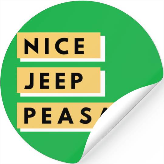 Nice Jeep Peasant Stickers