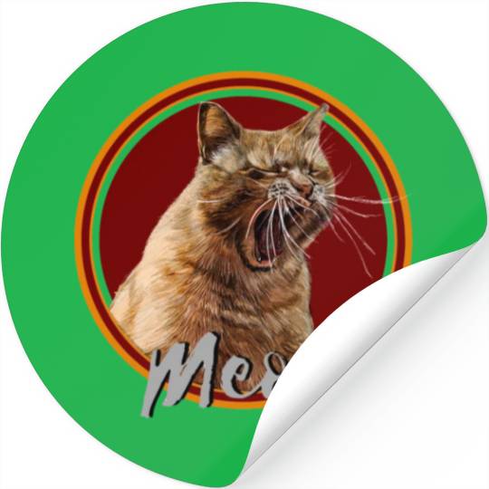 Meow Cat Stickers