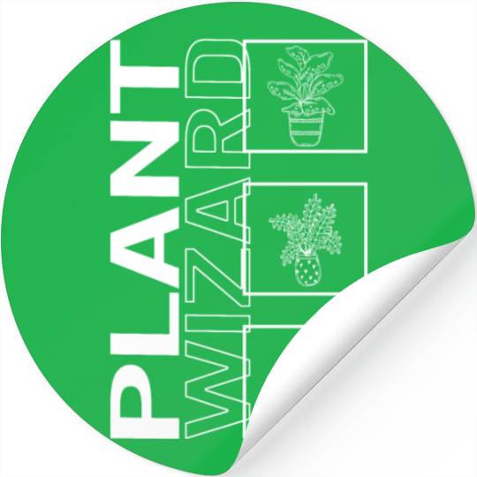 Plant Wizard, Garden Plant Gardening Lover Stickers