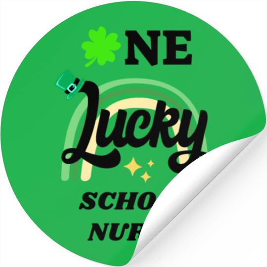 School Nurse, St Patrick's Day Gift Stickers