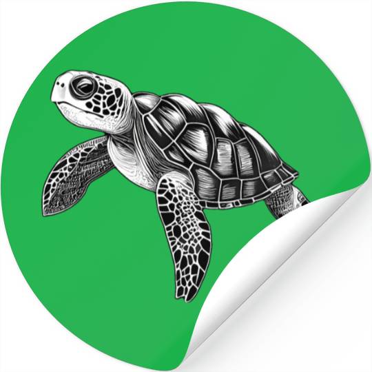 Cosmic Mirror Turtle Stickers